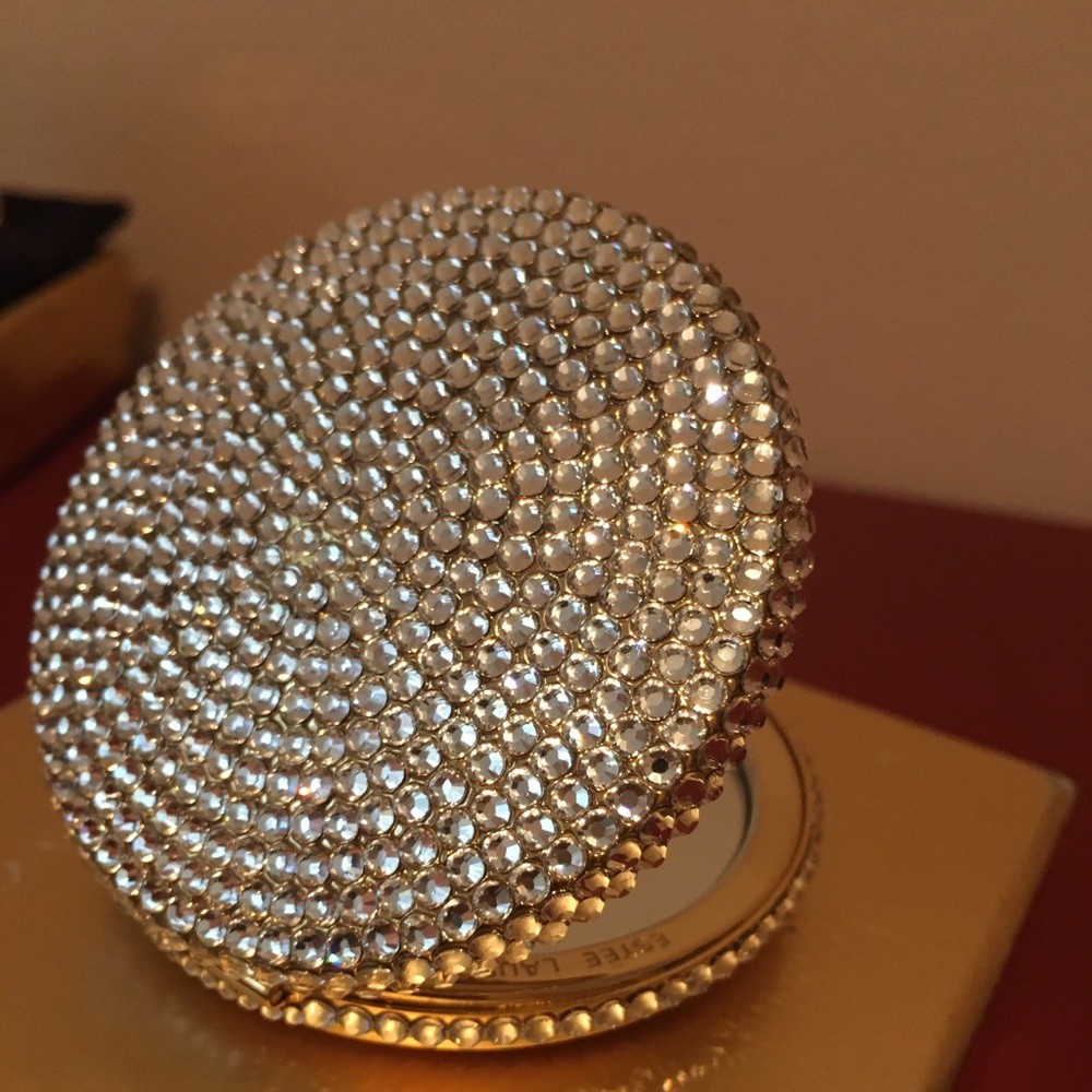 Estēe Lauder Rhinestoned Compact Mirror